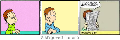 Disfigured failure: The 