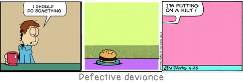 Defective deviance: Character is determined more by the lack of certain experiences than by those one has had.