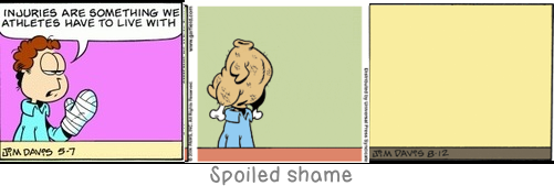 Spoiled shame: He who cannot give anything away cannot feel anything either.