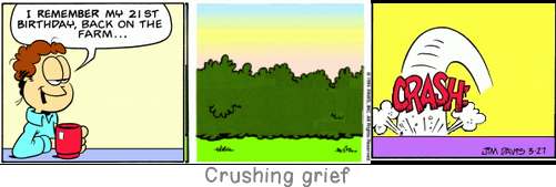 Crushing grief: Whoever fights monsters should see to it that in the process he does not become a monster. And if you gaze long enough into an abyss, the abyss will gaze back into you.