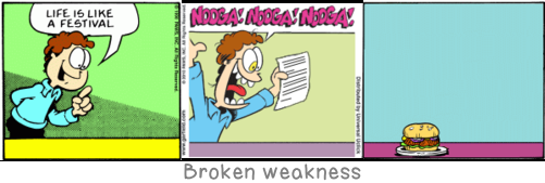 Broken weakness: Whoever fights monsters should see to it that in the process he does not become a monster. And if you gaze long enough into an abyss, the abyss will gaze back into you.