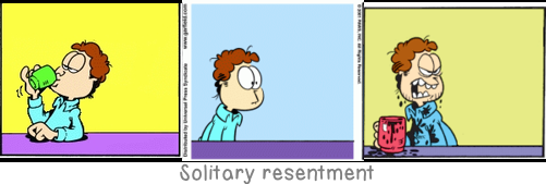 Solitary resentment: Once spirit was God, then it became man, and now it is even becoming mob.