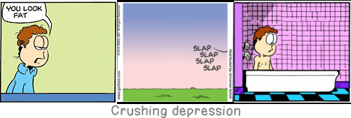 Crushing depression: Fanatics are picturesque, mankind would rather see gestures than listen to reasons.