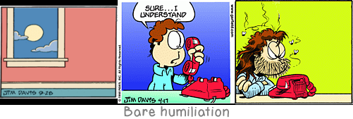 Bare humiliation: The word 