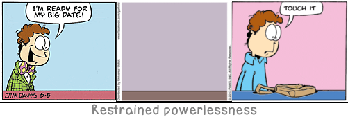 Restrained powerlessness: Art is not merely an imitation of the reality of nature, but in truth a metaphysical supplement to the reality of nature, placed alongside thereof for its conquest.