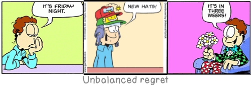 Unbalanced regret: For the woman, the man is a means: the end is always the child.