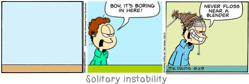 Solitary instability: A friend should be a master at guessing and keeping still: you must not want to see everything.