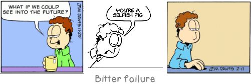 Bitter failure: Wit is the epitaph of an emotion.
