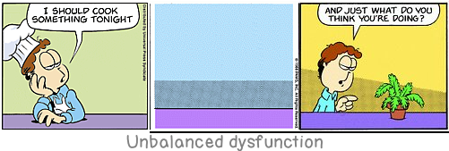 Unbalanced dysfunction: There is not enough religion in the world even to destroy religion.