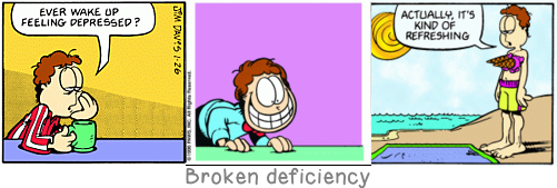 Broken deficiency: The doer alone learneth.