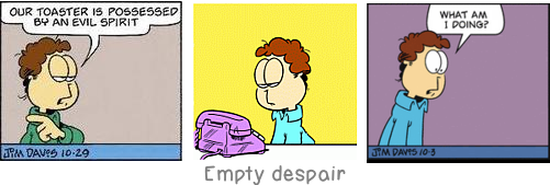 Empty despair: Whenever I climb I am followed by a dog called \'Ego\'.