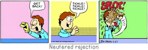 Neutered rejection: One has to pay dearly for immortality; one has to die several times while one is still alive.