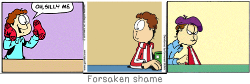 Forsaken shame: Admiration for a quality or an art can be so strong that it deters us from striving to possess it.