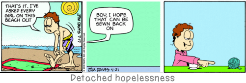 Detached hopelessness: Whenever I climb I am followed by a dog called \'Ego\'.