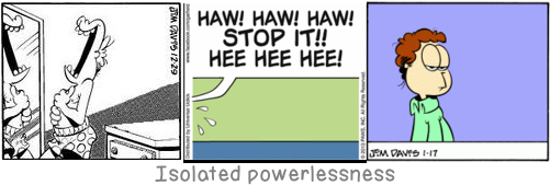 Isolated powerlessness: He who has a why to live can bear almost any how.