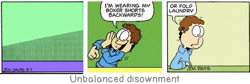 Unbalanced disownment: In every real man a child is hidden that wants to play.