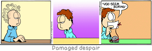 Damaged despair: Plato was a bore.
