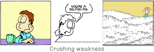Crushing weakness: Whenever I climb I am followed by a dog called \'Ego\'.
