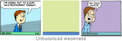 Unbalanced weakness: Faith: not wanting to know what is true.