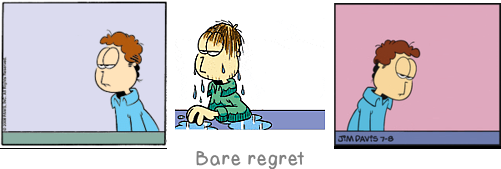 Bare regret: Of all that is written, I love only what a person has written with his own blood.