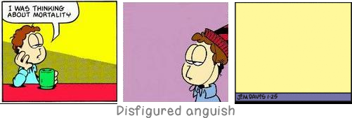 Disfigured anguish: The surest way to corrupt a youth is to instruct him to hold in higher esteem those who think alike than those who think differently.